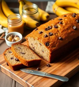 Moist Banana Bread with Applesauce