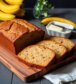 Moist Banana Bread with Oil