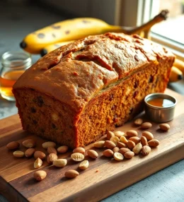 Moist Banana Bread Recipe with Walnuts and Chocolate Chips